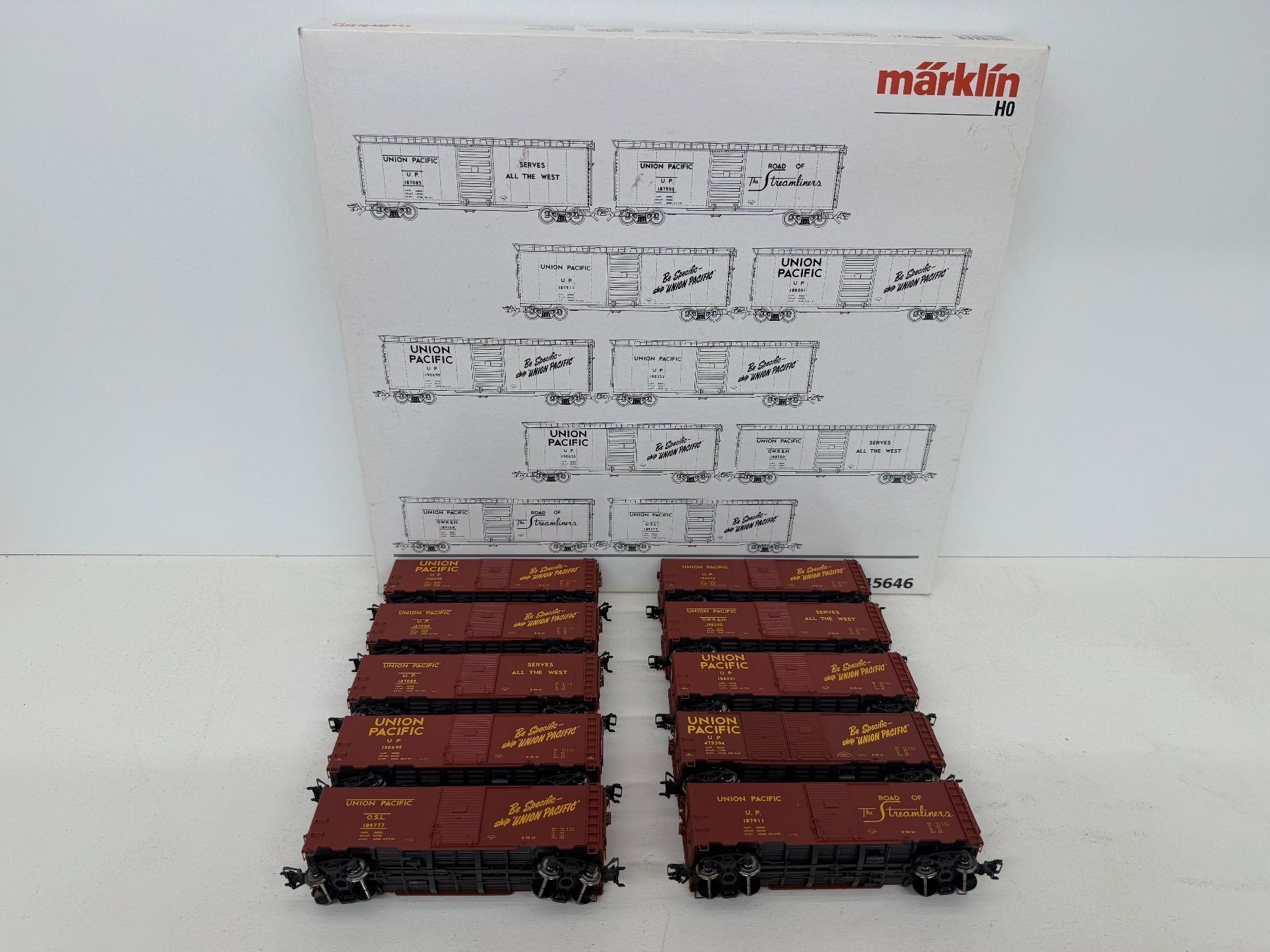 Märklin Modelleisenbahnen: Märklin 45646 USA Güterwagenset – Gebraucht aus Büsserach von ModellbahnDepot