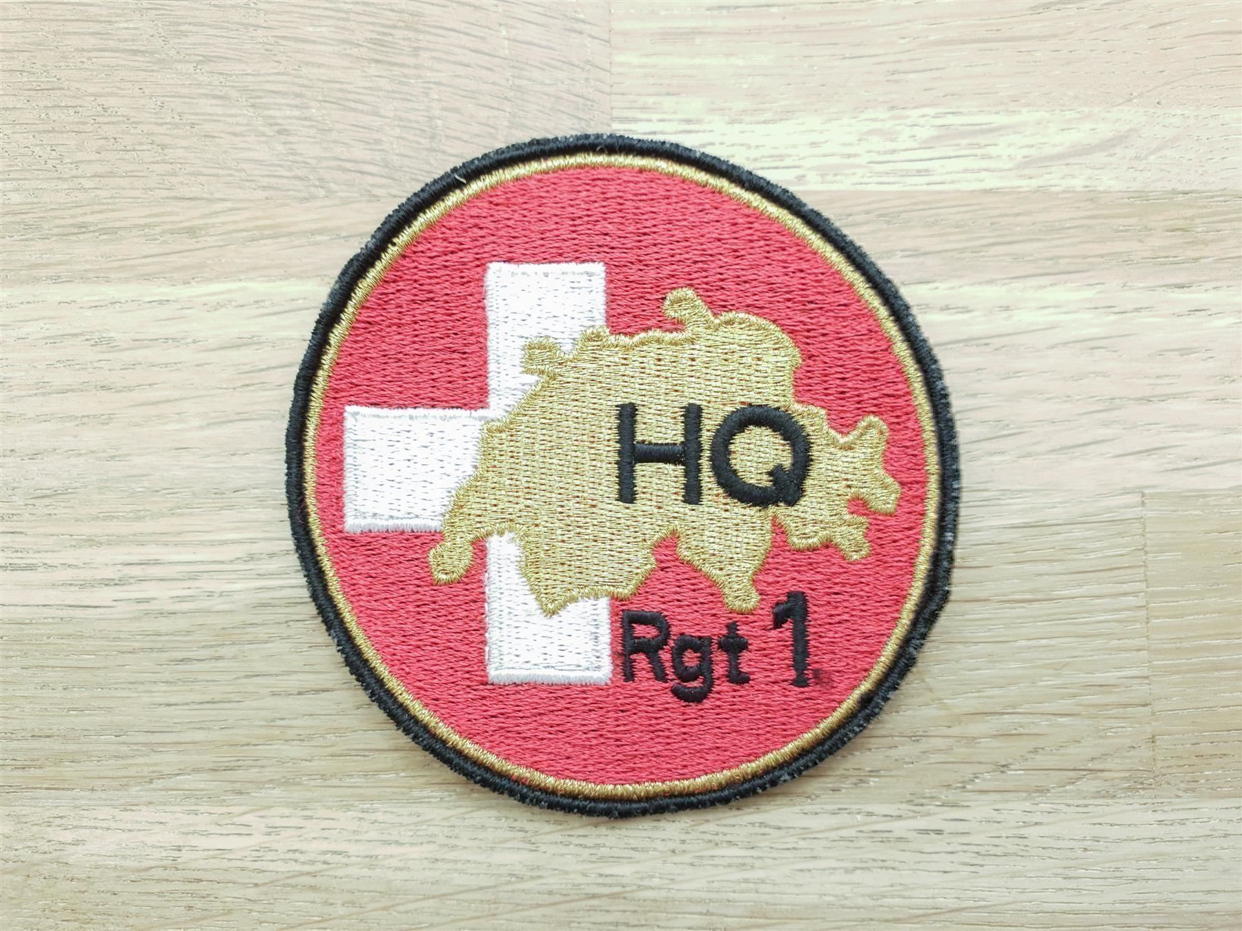 Plaketten & Abzeichen: Badge HQ Rgt 1 Regiment – Gebraucht aus Erlinsbach von S700