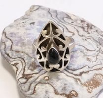 Silberring Onyx Vintage