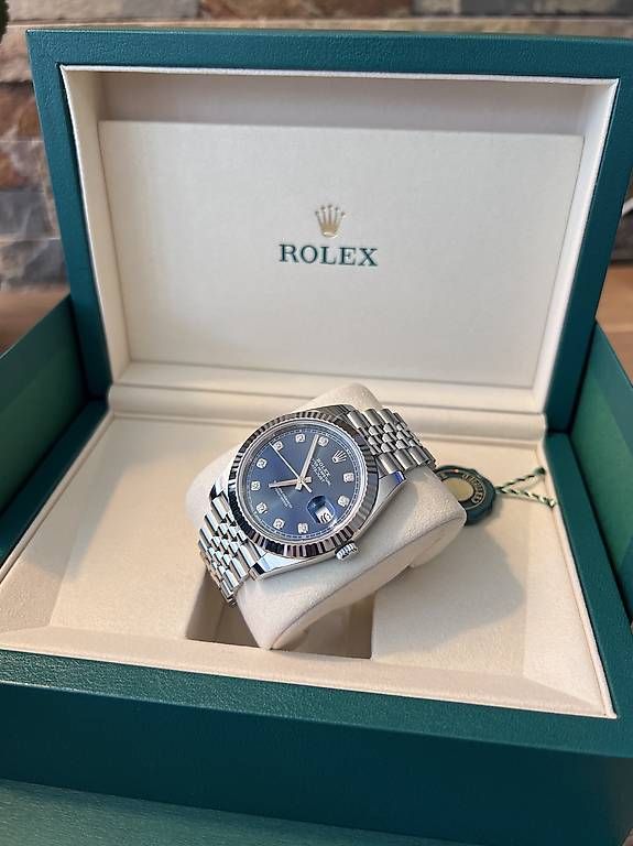 Rolex Orologi: Rolex Datejust 41 Blau – Nuovo e nell'imballaggio originale da Biel-Bienne venduto da fer_7gy5