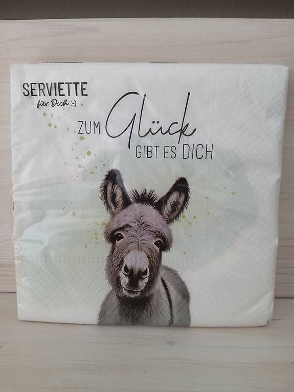 Servietten: Servietten Esel – Gebraucht aus Flawil von August023