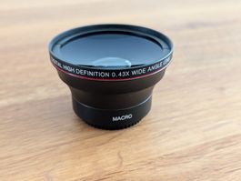 0.43x WIDE ANGLE MACRO LENS 49mm