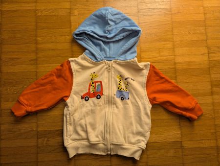 Kinder-Sweatjacke, Grösse 74/80, 100% Baumwolle, Neuwertig!