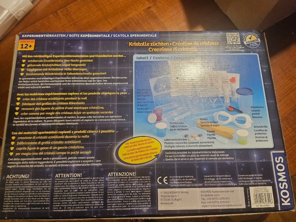 Kosmos Giochi: jeu de decouverte creation de cristaux – Nuovo (secondo la descrizione) da Villars-sur-Glâne venduto da Mark_988 1