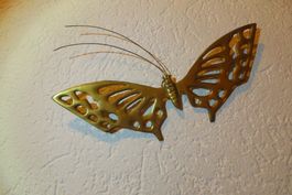 Schöne Schmetterling Messing Figur 21cm