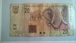Billet banque Afrique du sud 20 Rand série 2005/09 BE