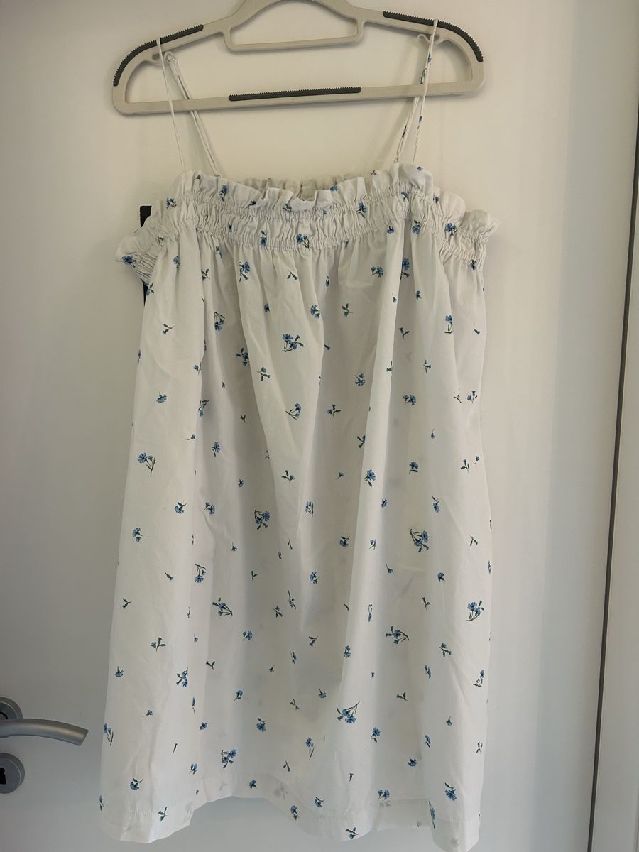 H&M Vestiti: Robe à fleur bleu et blanche, H&M – Usato da Daillens venduto da guisepa