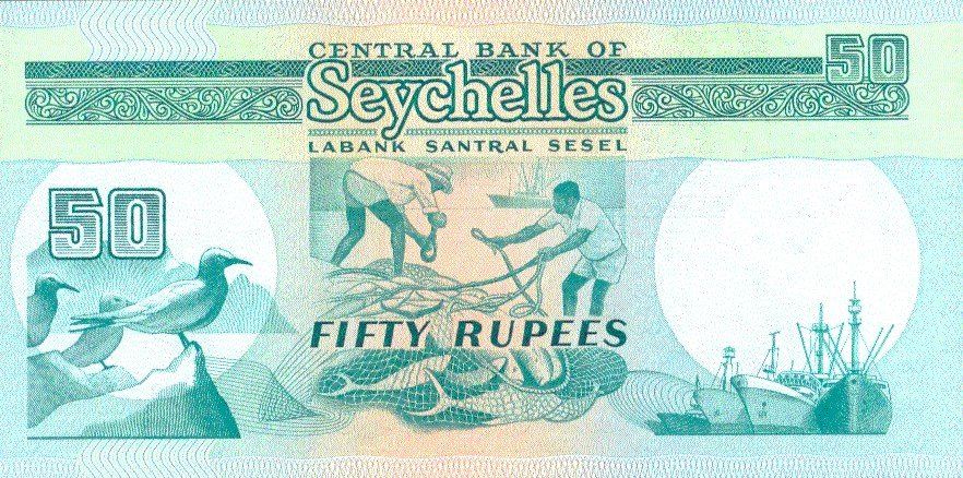 Banconote: Seychellen 50 Rupien 1989 P-34 UNC – Nuovo (secondo la descrizione) da Schliern b. Köniz venduto da pizzitaxi 1
