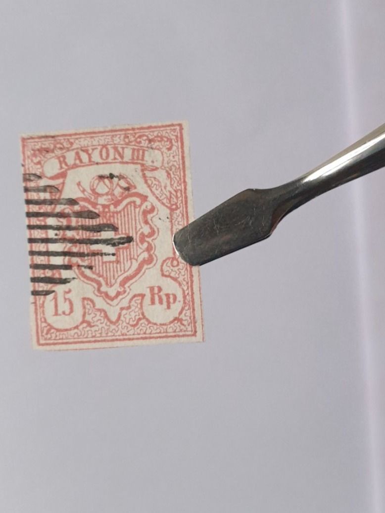 Tutti i francobolli: (246) Rayon III Schweiz 1852 mit Befund – Usato da Schwarzhäusern venduto da Inot3 1