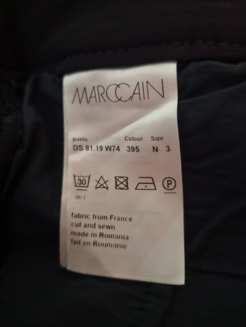Marc Cain Pantaloni: Marc Cain  Hose Sports dunkelblau – Nuovo (secondo la descrizione) da Unterentfelden venduto da hofa01 3