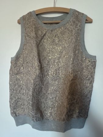 Zara Woman Oberteil mit GoldMuster Grösse L guter Zustand