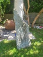 Naturstein Stele Garten Deko ca. 105cm H
