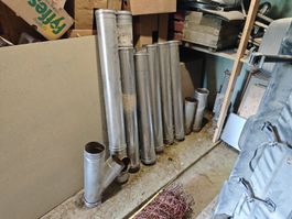Kaminrohr 130 mm Edelstahl ca 6 Laufmeter 