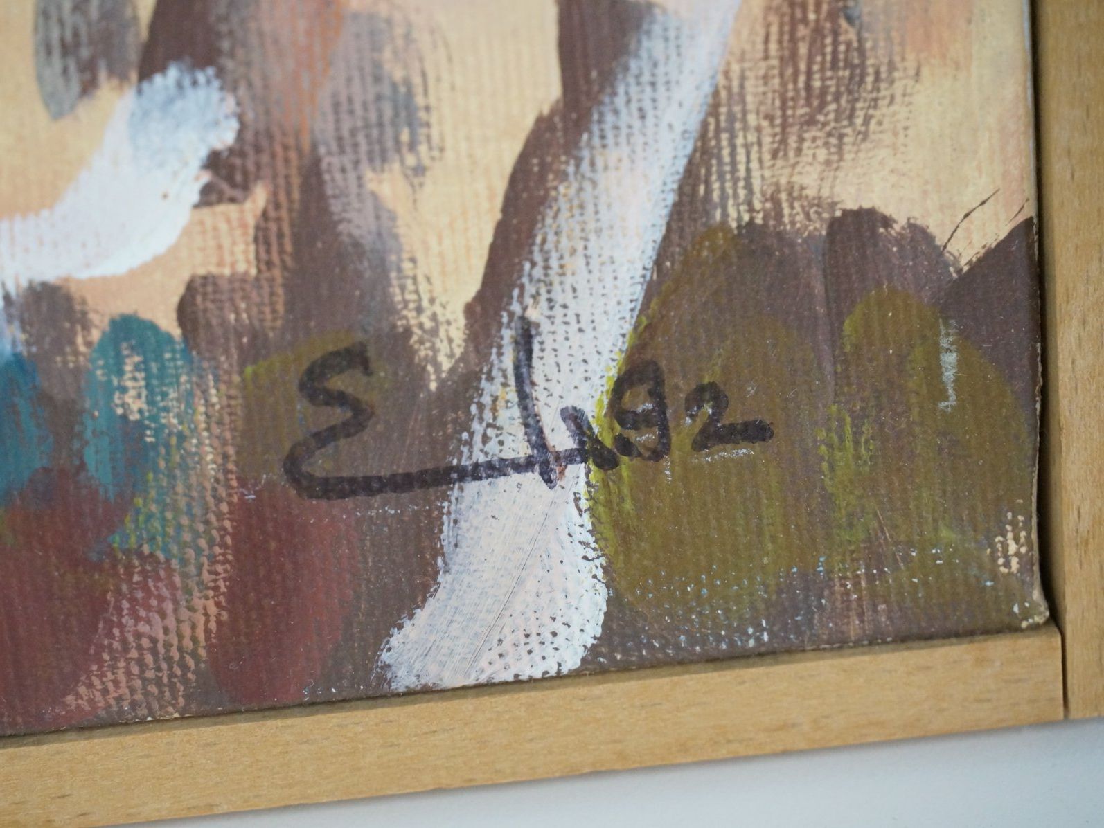 Dipinti: Waldblumen Acryl Kunstwerk – Usato da Rüti ZH venduto da Restwert_Rueti_ZH 3