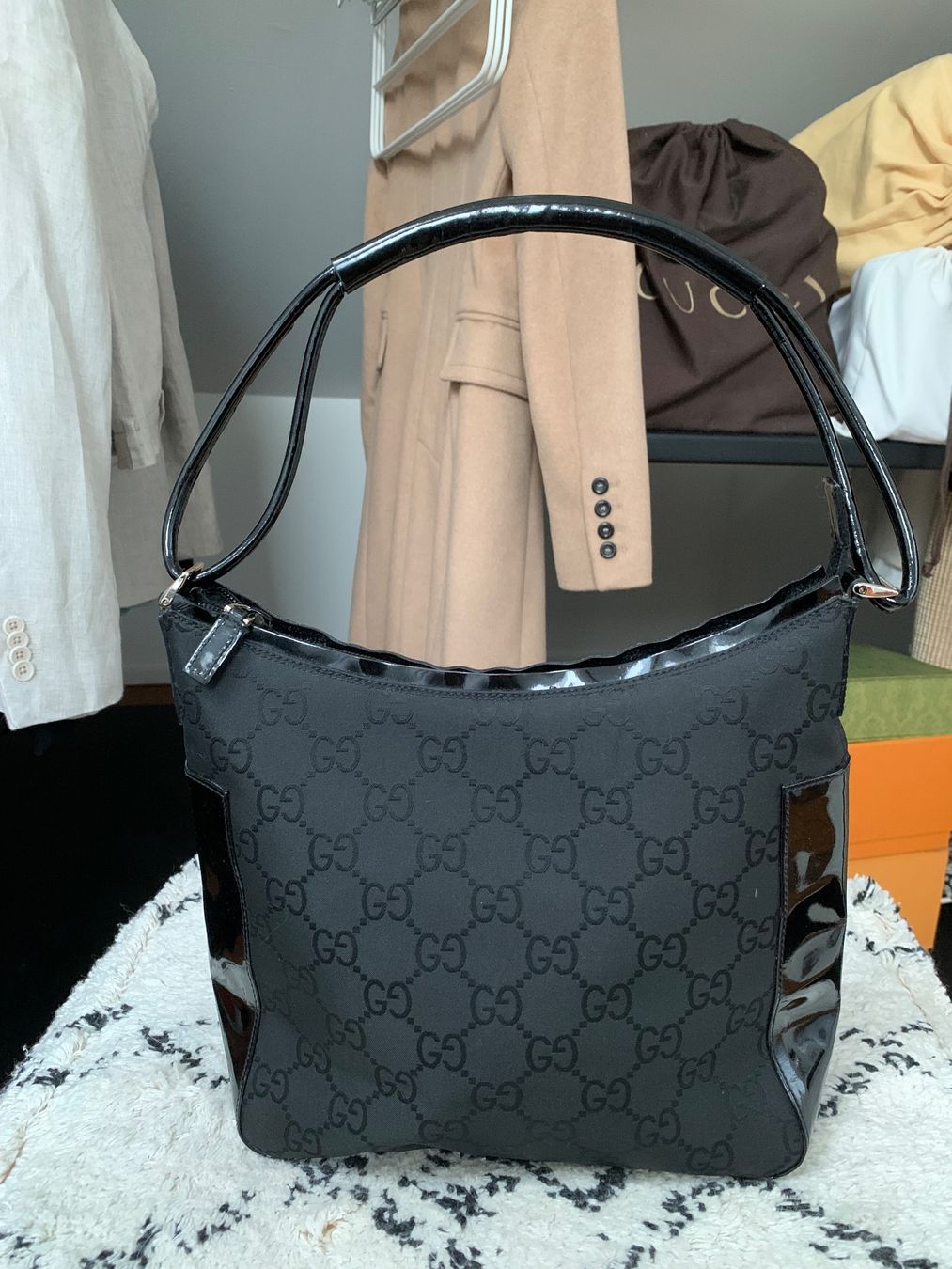 Gucci Borse da donna: Borsa Gucci nera tela e vernice – Usato da Gorduno venduto da nic_8jd2 1