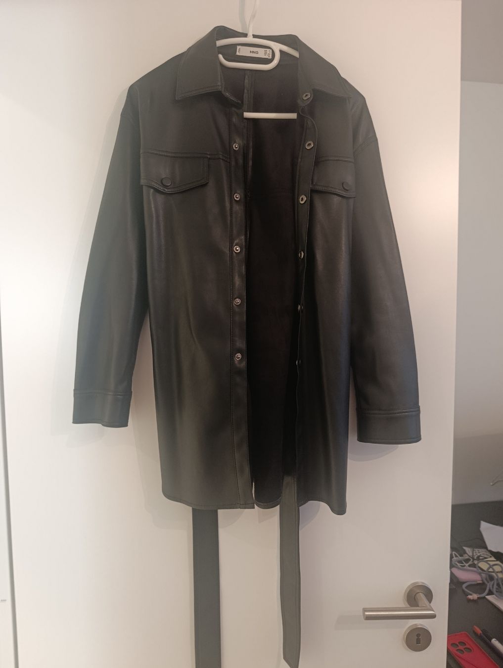 Zara Camicette: Bluse/Jacke in Lederoptik Gr. 34 – Usato da Dietikon venduto da iksan 1