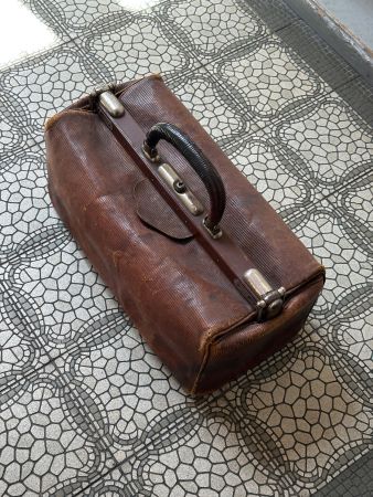 Antiker Arztkoffer -Tasche