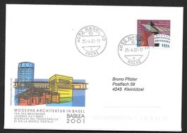 Bedarfsbrief 1038 gest. Basel 32 Roche 25.4.2002