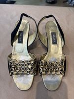 Bally Pumps Schwarz Gold Grösse 39 Sommerliche High Heels