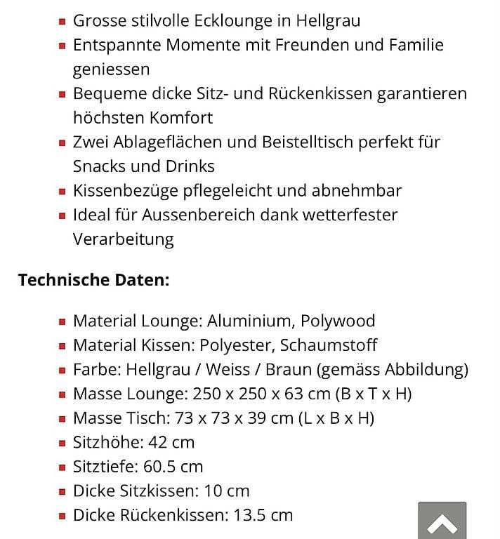 Divani: Gartenlounge – Usato da Büsserach venduto da Mu2013
