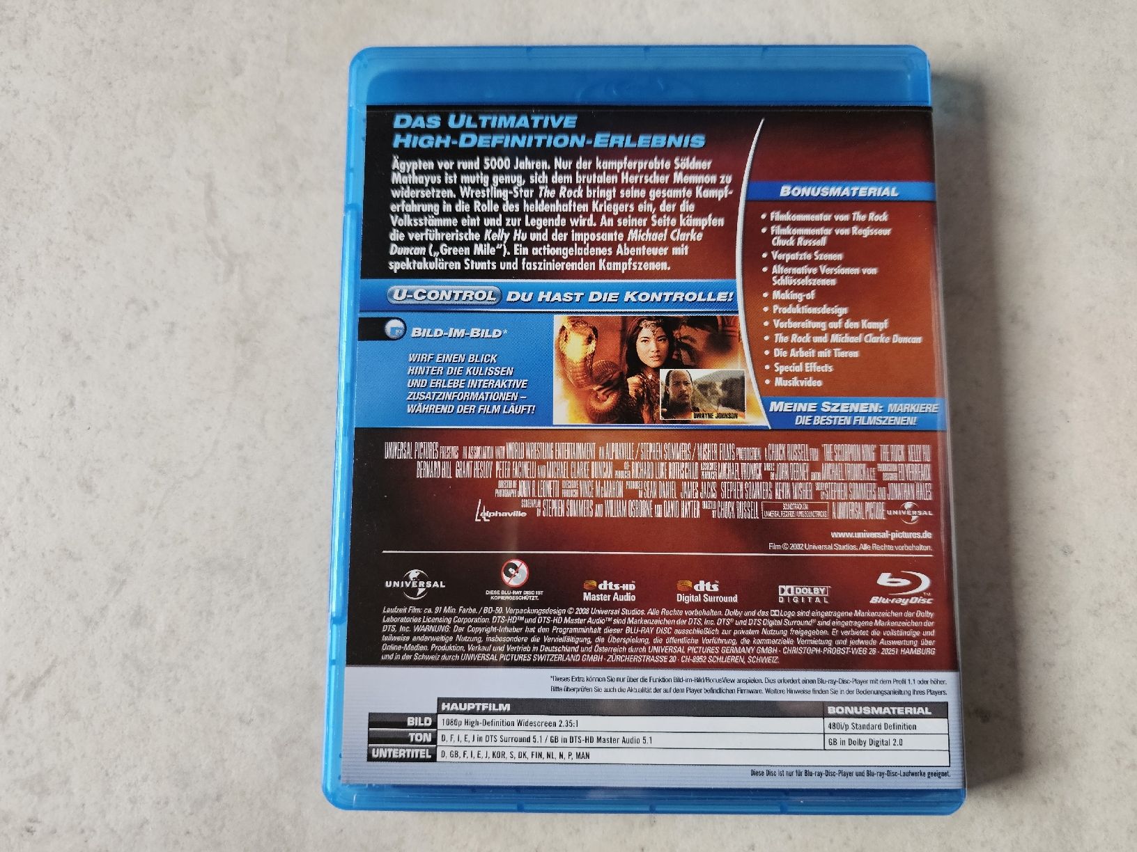 Tutti i DVDs: The Scorpion King  /  Bluray – Usato da Schneisingen venduto da backstore24 1