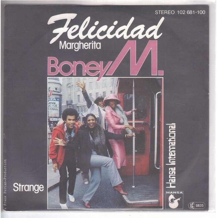 Dischi in vinile: Single7  Boney M  -- Felicidad – Usato da Rheinau venduto da asteng