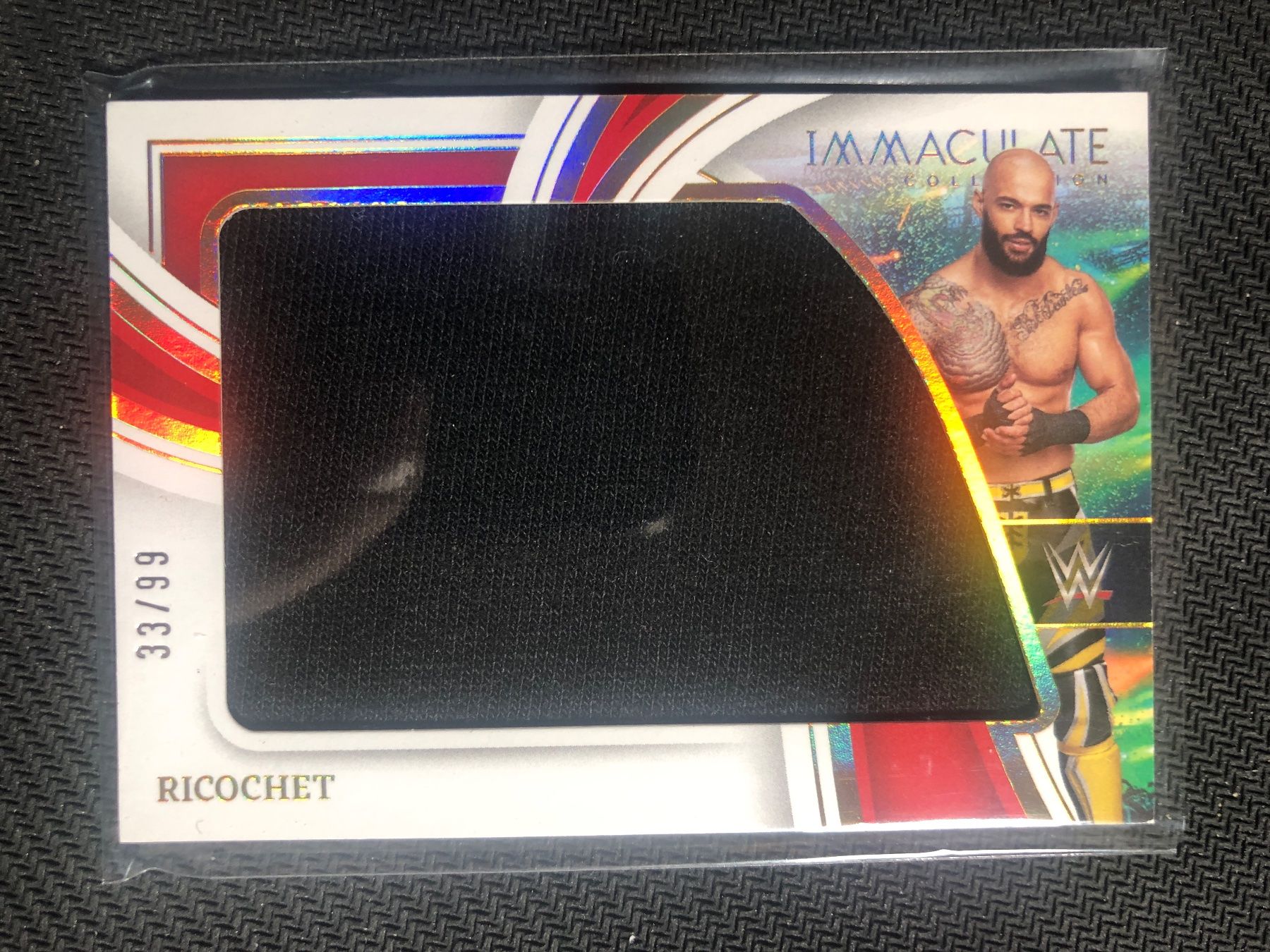 Topps Carte collezionabili: Panini Immaculate WWE Ricochet Patch 33/99 – Usato da Wangenried venduto da Garagara