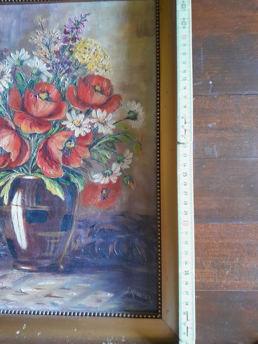 Tableaux: Bild Mohn mit Wiesenblumen – D'occasion à Scheuren par gecko67 1