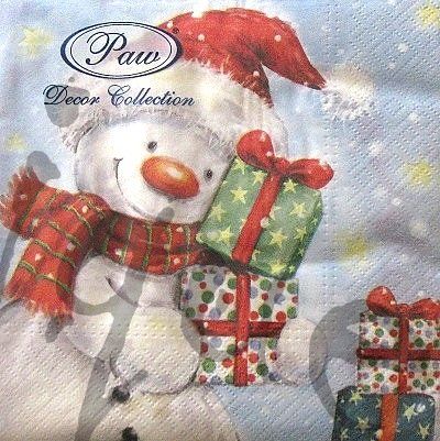 Tovaglioli: Serviette schneemann (w536) – Nuovo (secondo la descrizione) da Schlatt TG venduto da kreativ-atelier