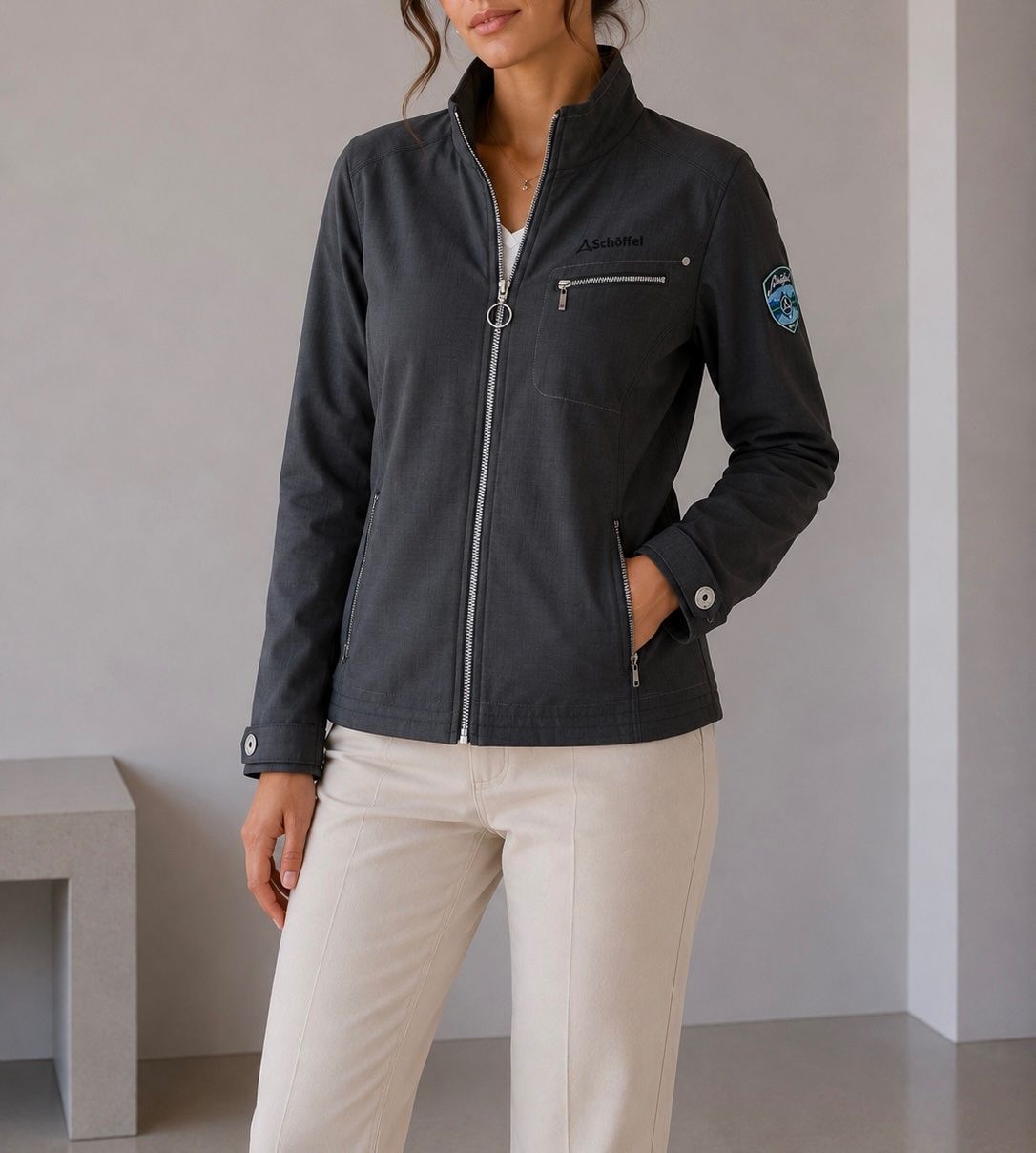 Schoeffel Jacken: Schöffel Softshell Jacke anthrazit Gr. 44 – Gebraucht aus Bottmingen von ana_5hrv