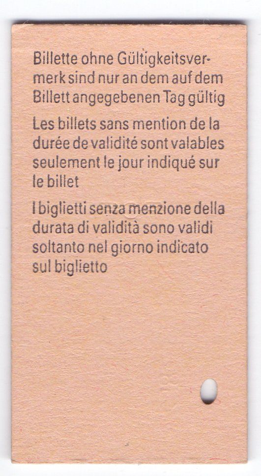 Biglietti: Billette Giswil - Alpnachstad – Usato da Langenthal venduto da Sammlungs_aus 1