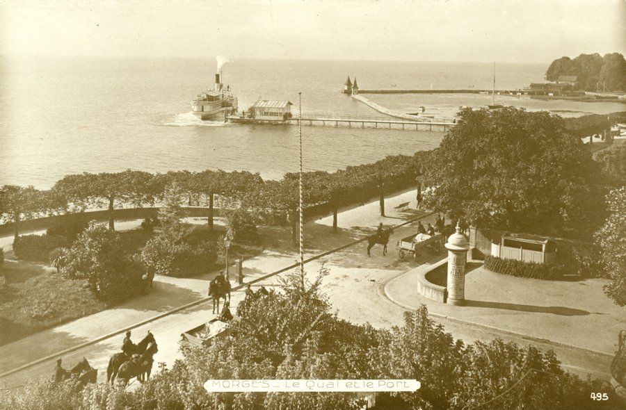 Cartoline postali: Morges - Le Quai et le Port – Usato da Chavornay venduto da SupraSenna
