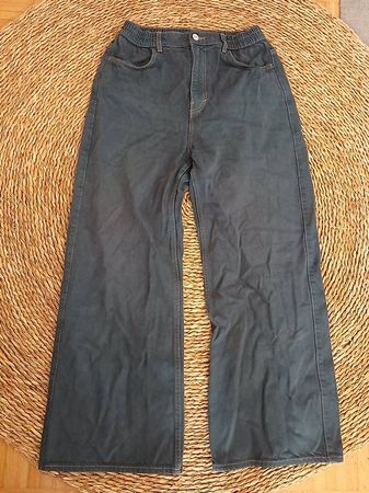 Dunkelblause Hose von Weekday