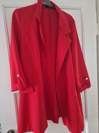 Roter Sommer Blazer, Grösse L, Top Zustand für den Frühling