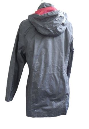 etwa Gr. 38 Regenjacke grau meliert innen dunkelrot s.Masse