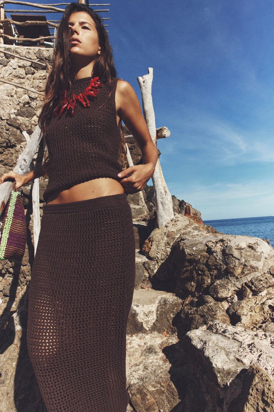 Zara Gonne: MIDIROCK AUS OFFENEM STRICK – Nuovo (secondo la descrizione) da Beringen venduto da Sternli650