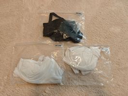 Damen BHs Weiss und Schwarz Grösse 38 / 85C ungetragen