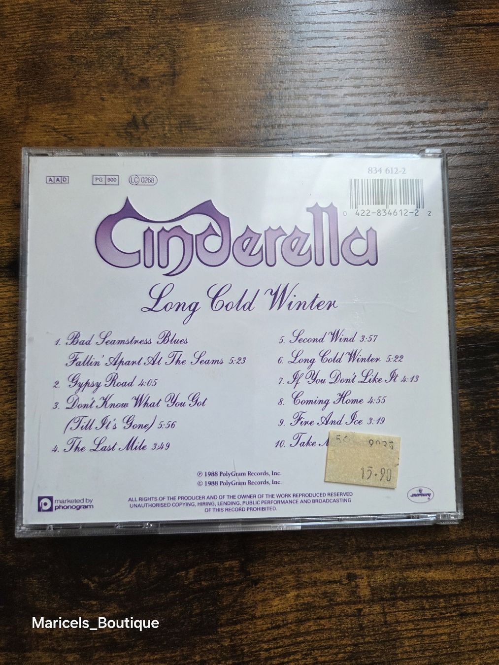 CDs: Cinderella Long Cold Winter CD Album – Gebraucht aus Winterthur von Maricels_Boutique 1