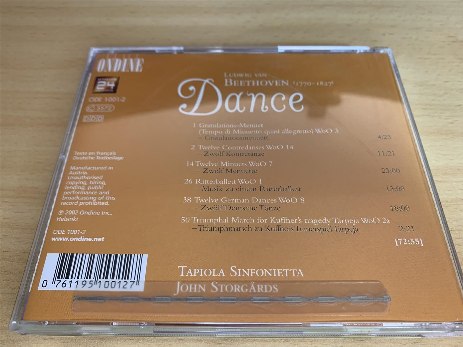CDs: Beethoven - Dance - Tapiola Sinfonietta – Gebraucht aus Rikon im Tösstal von Alpenmutz 1