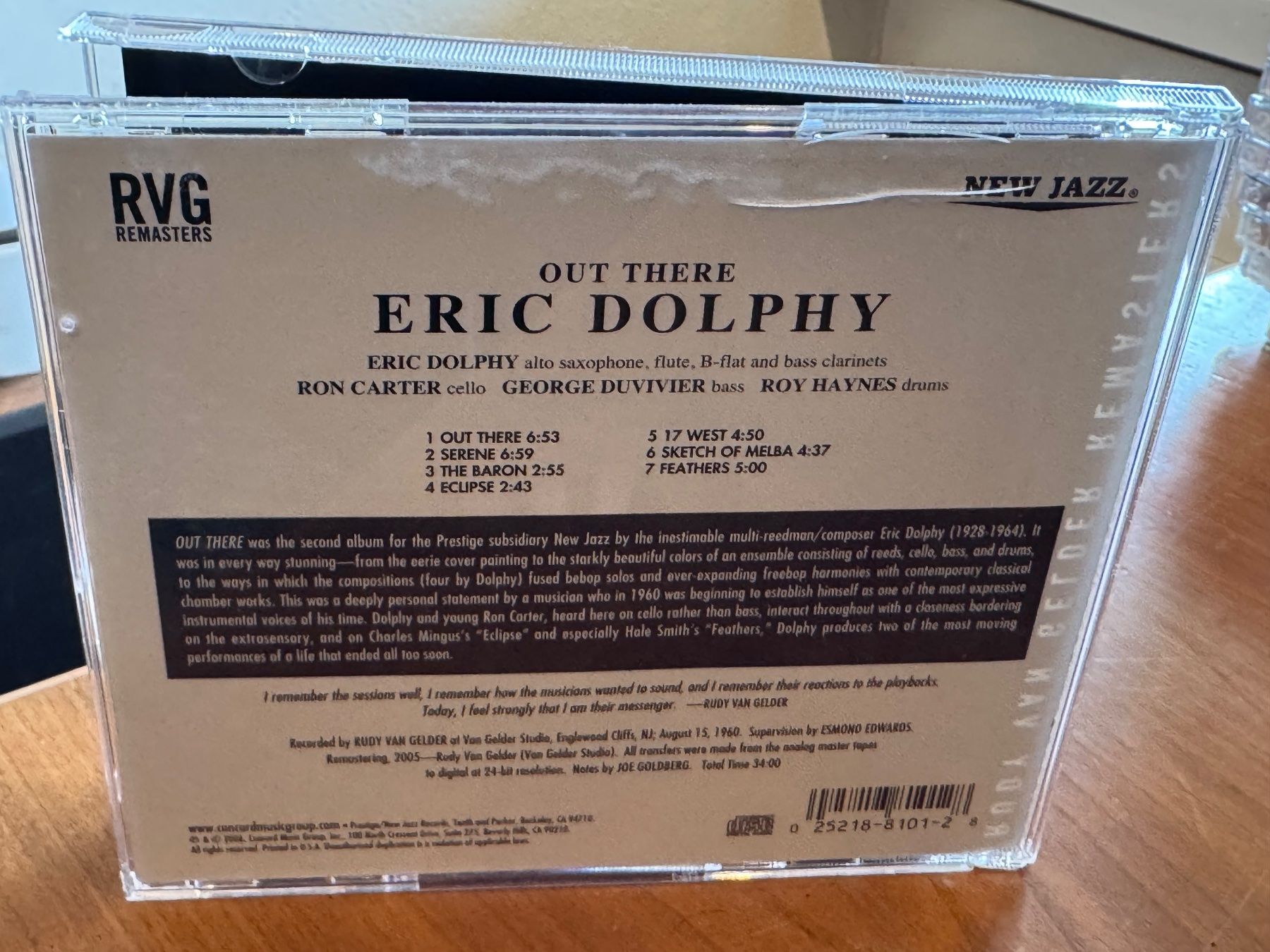 CD: Eric Dolphy - Out There - KA01B – Usato da Küsnacht ZH venduto da JazzRecords 1