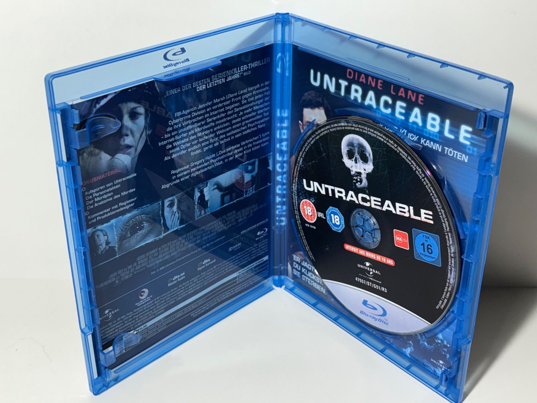 Tous les DVDs: Untraceable Blu Ray – D'occasion à Wilderswil par Sstriker 2