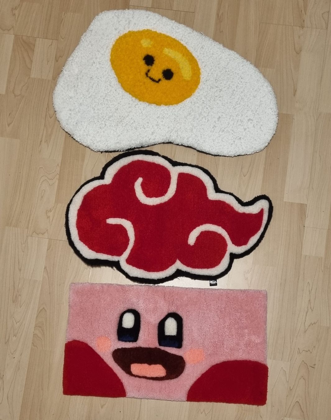 Tappeti: 3x Handmade Custom Teppich Set- Naruto, Kirby & Spiegelei – Nuovo (secondo la descrizione) da matzingen venduto da 11_Eleven