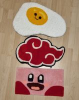 3x Handmade Custom Teppich Set- Naruto, Kirby & Spiegelei