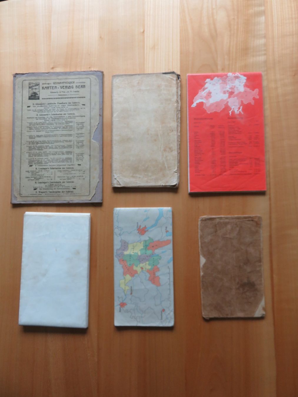 Cartine & Atlanti: 6 alte Schulkarten Schweiz, AG, BL, ZH – Usato da Reinach BL venduto da golf1997 1