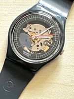 Schwarze Swatch-Uhr, Sammlerstück, Top Zustand
