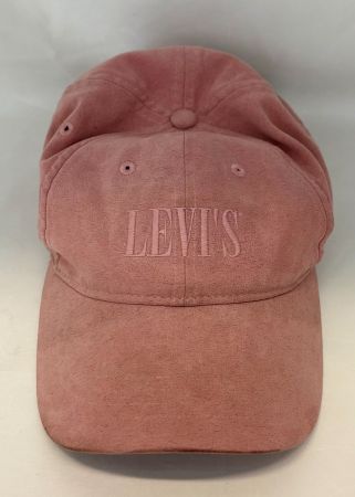 Levi's Baseball Cap rosa Wildleder Optik