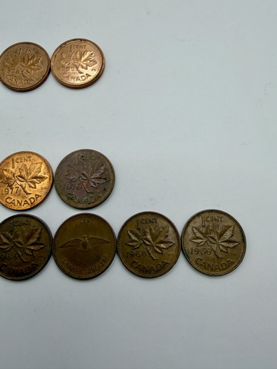 Tutti le monete: Collection de 37 pièces de 1 cent, Canada, dès 1953 – Usato da St-Maurice venduto da SPEKER 3