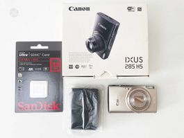 Canon IXUS 285 HS 20MP Digitalkamera Silber + 32GB SD Karte