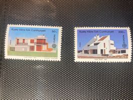 Türkisch Zypern 1987 Europa CEPT Satz Architektur postfrisch