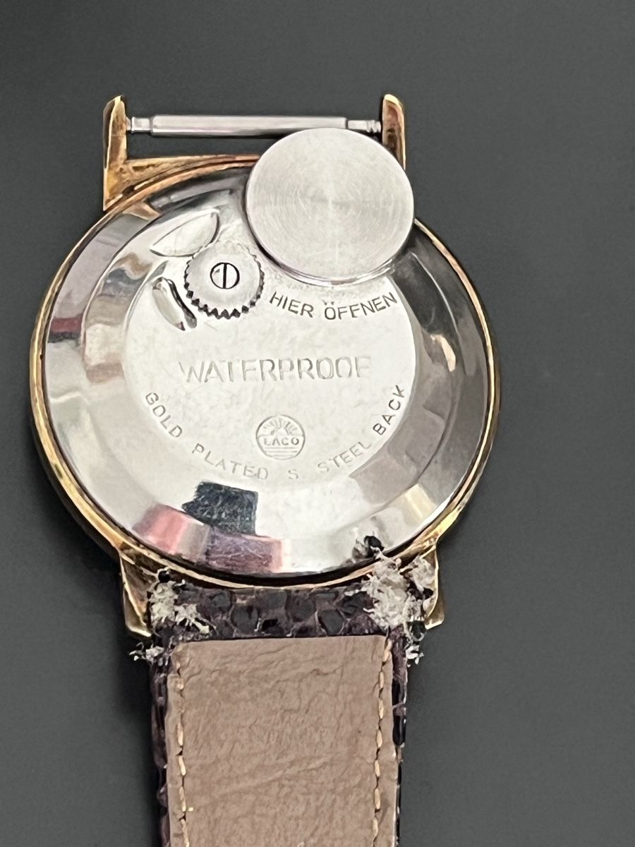 Orologi: Montre LACO électrique - plaquée or – Difettoso da BREMBLENS venduto da Lafoudre 1